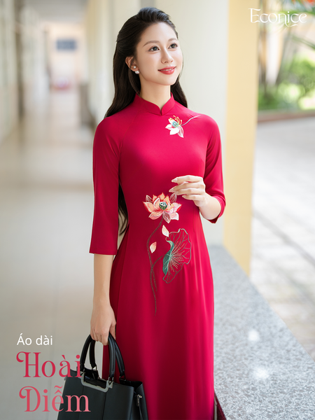 Set áo dài nữ truyền thống Hoài Diễm