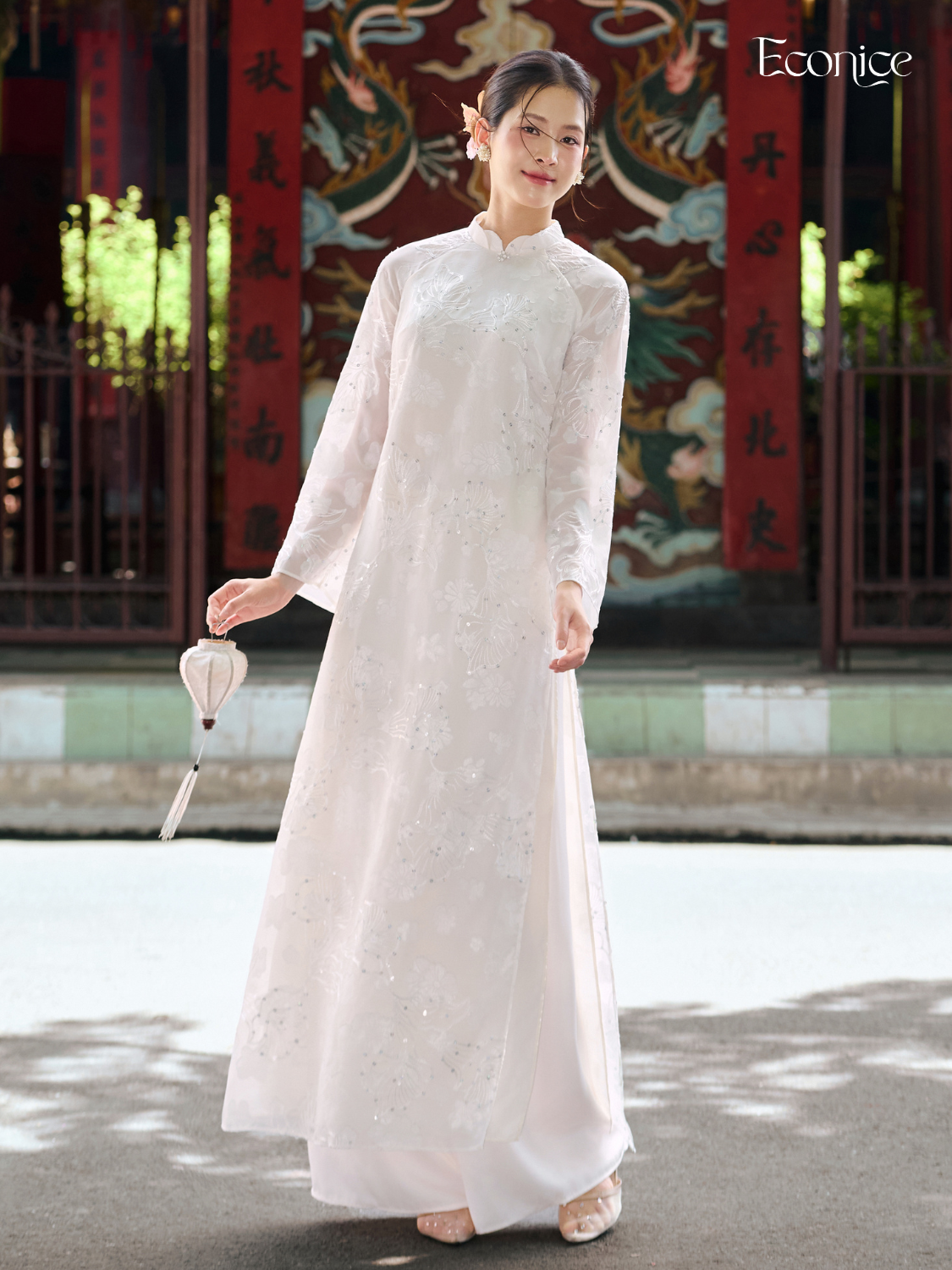 Set áo dài cách tân nữ Econice Thanh Liên