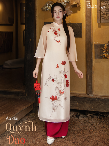 Set áo dài cách tân nữ Econice Quỳnh Dao
