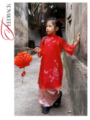 Set áo dài cách tân nữ Econice Xuân Nghi