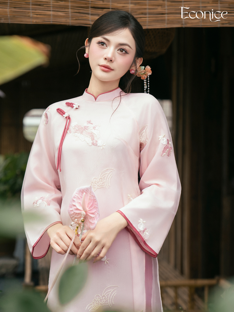 Set áo dài cách tân nữ Econice Kim Hoa