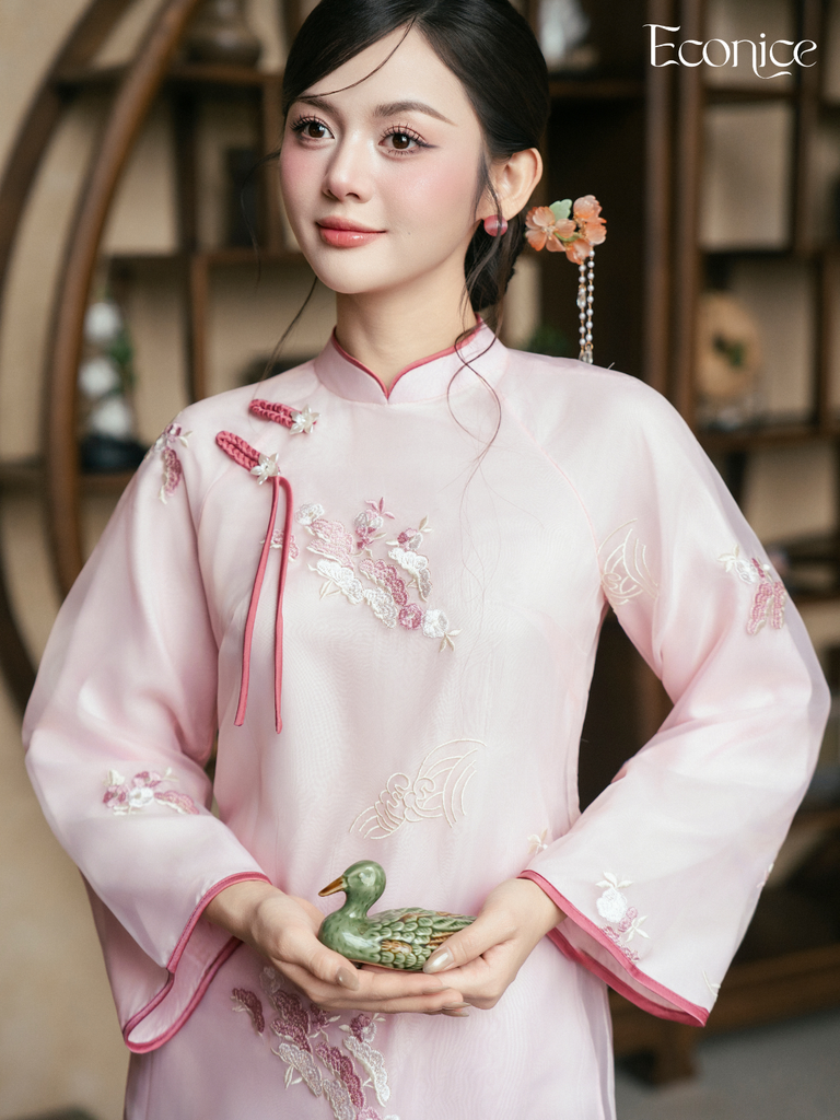 Set áo dài cách tân nữ Econice Kim Hoa