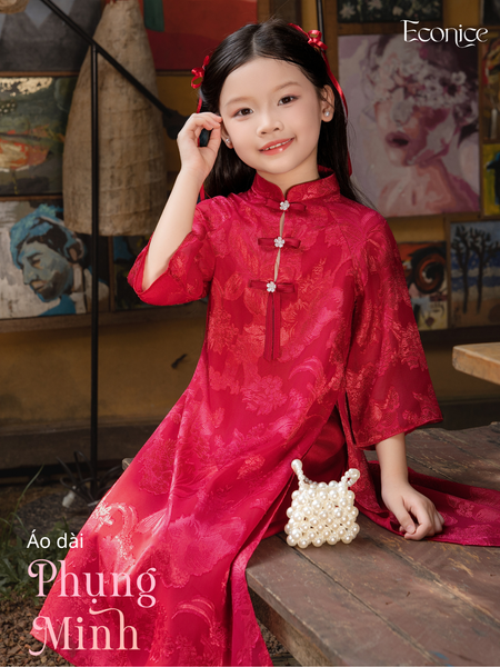 Áo dài cách tân bé gái Econice Phụng Minh