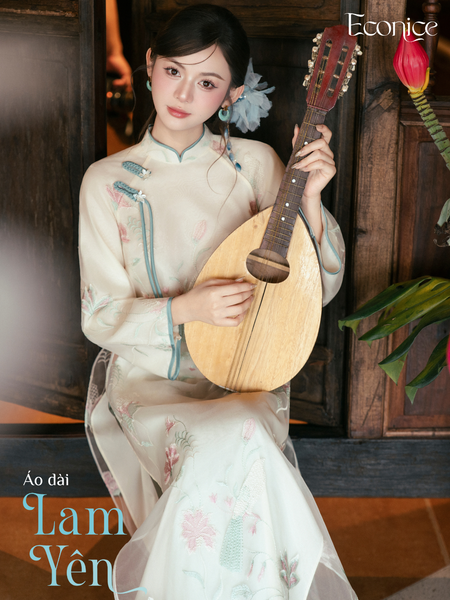Set áo dài cách tân nữ Econice Lam Yên