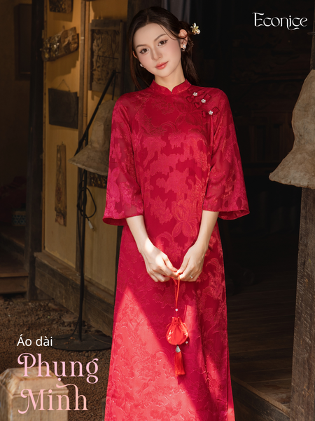 Set áo dài cách tân nữ Econice Phụng Minh