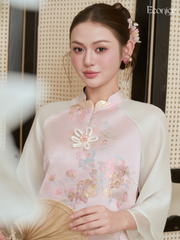 Bộ gấm tơ nữ Econice Hạ Điệp