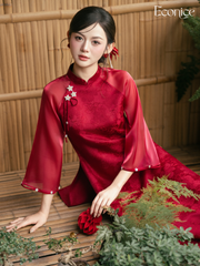Set áo dài cách tân nữ Econice Chu Yên