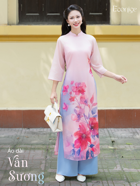 Set áo dài cách tân nữ Econice Vân Sương