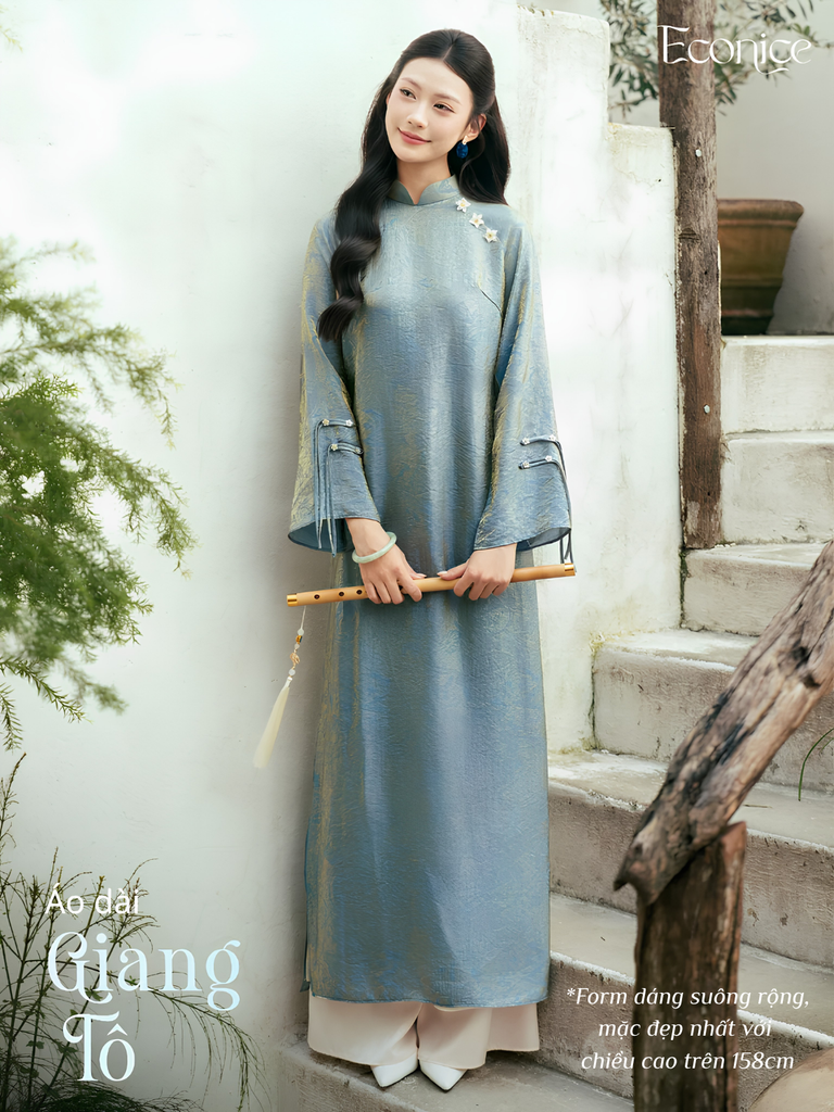 Set áo dài cách tân nữ Econice Giang Tô