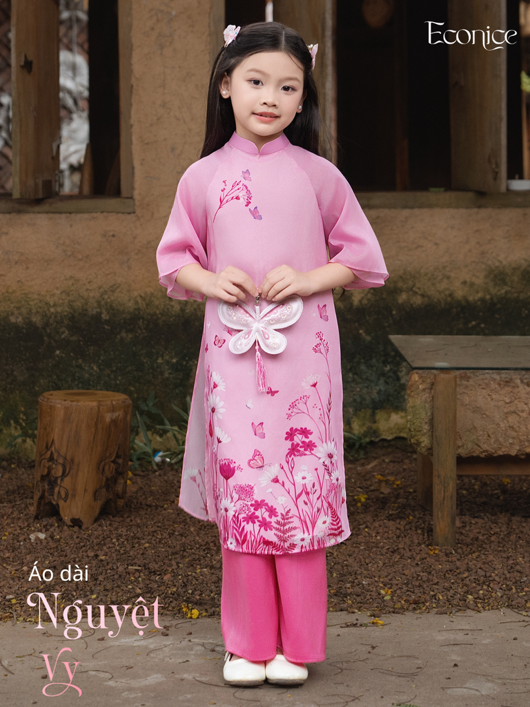 Áo dài cách tân bé gái Econice Nguyệt Vy