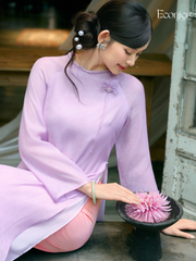 Set áo dài cách tân nữ Econice Uyển Hương