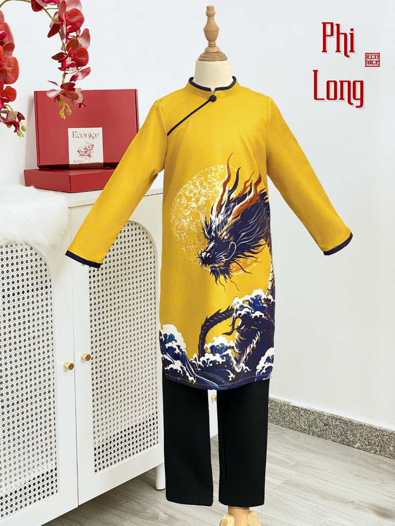 Áo dài cách tân bé trai Econice Phi Long