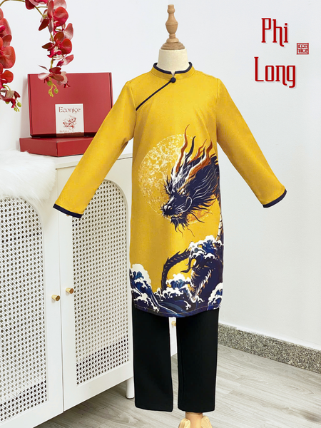 Áo dài cách tân bé trai Econice Phi Long