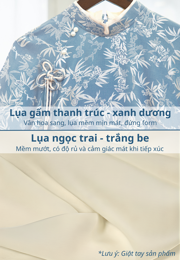 Set áo dài cách tân nữ Econice Vân Giang