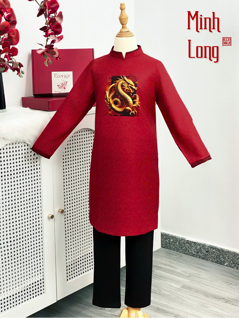 Áo dài cách tân bé trai Econice Minh Long