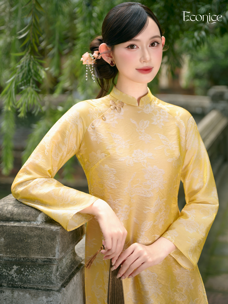 Set áo dài cách tân nữ Econice Nguyệt Hạ