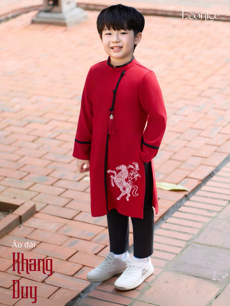 Áo dài cách tân bé trai Econice Khang Duy