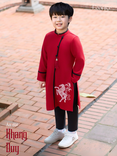 Áo dài cách tân bé trai Econice Khang Duy