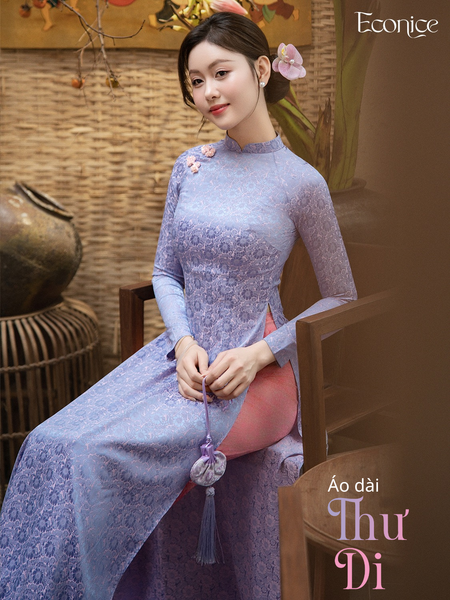 Set áo dài nữ truyền thống Econice Thư Di