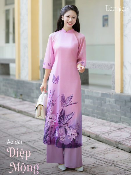 Set áo dài cách tân nữ Econice Diệp Mộng