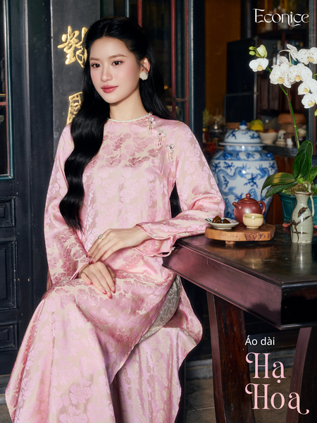 Set áo dài cách tân nữ Econice Hạ Hoa