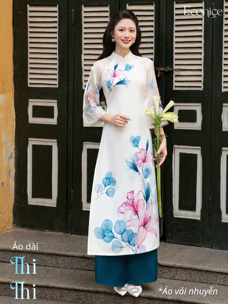 Set áo dài cách tân nữ HOA Thi Thi 2