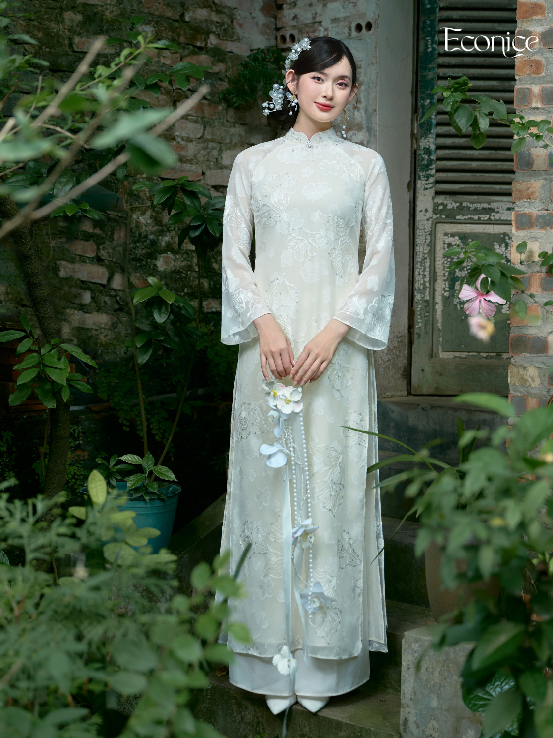 Set áo dài cách tân nữ Econice Thanh Liên