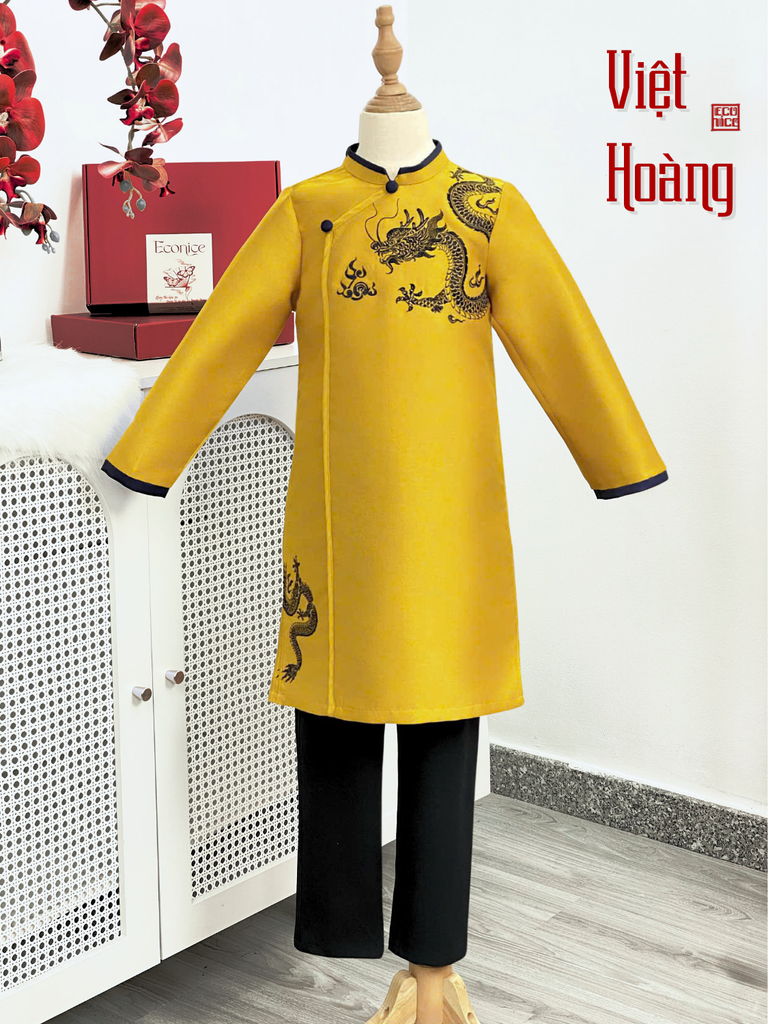 Áo dài cách tân bé trai Econice Việt Hoàng