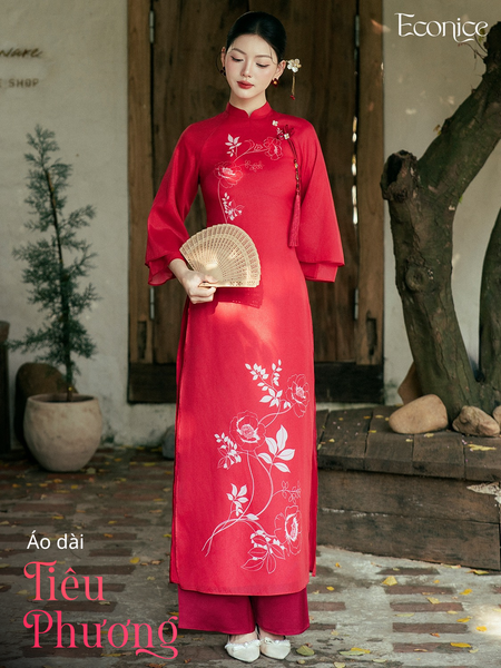 Set áo dài cách tân nữ Econice Tiêu Phương