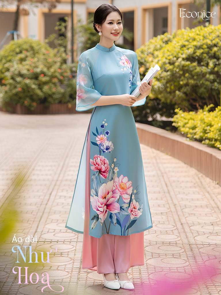 Set áo dài cách tân nữ Econice Như Hoa