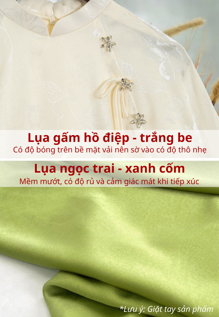 Set áo dài cách tân nữ Econice Ngọc Lưu