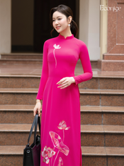Set áo dài nữ truyền thống Econice Nguyệt Nga