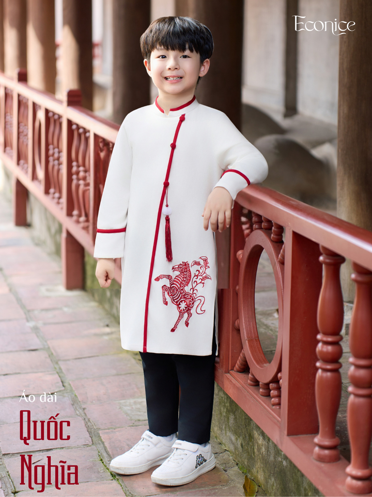 Áo dài cách tân bé trai Econice Quốc Nghĩa