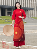 Set áo dài cách tân nữ HOA Lạc Hồng