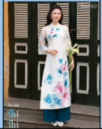 Set áo dài cách tân nữ HOA Thi Thi 2