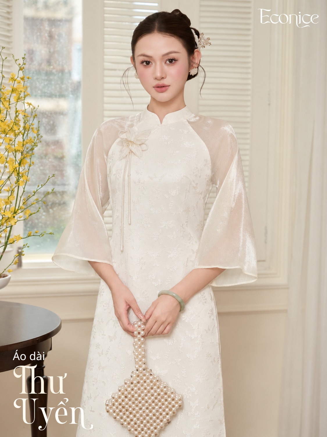 Set áo dài cách tân nữ Econice Thư Uyển