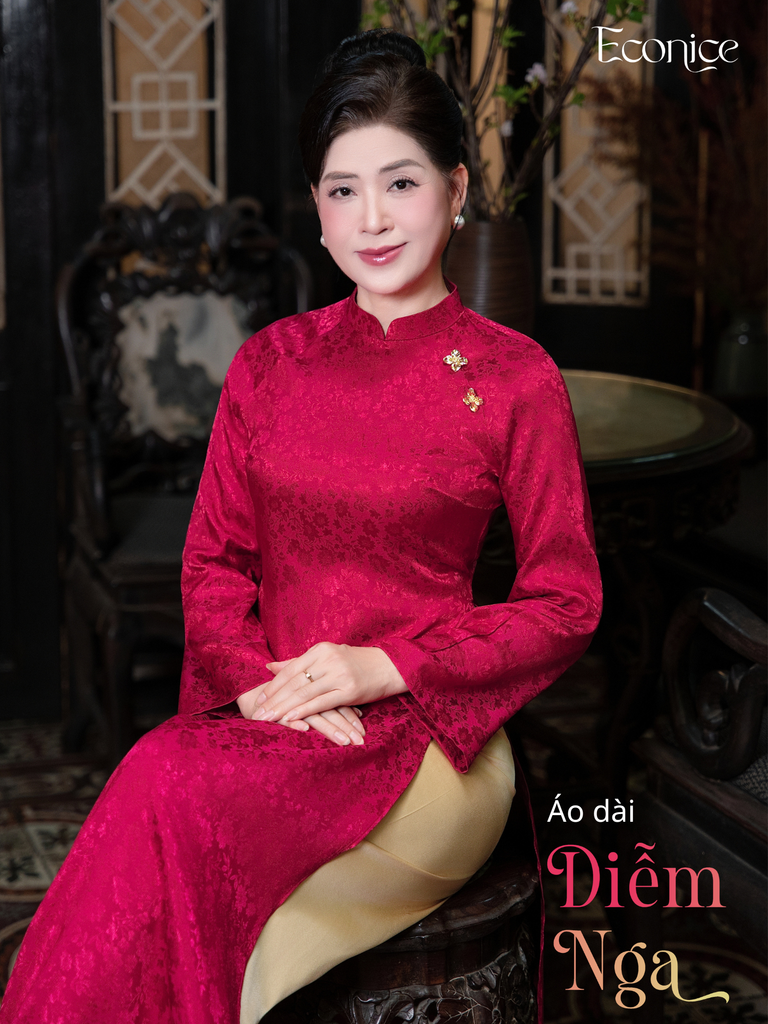 Set áo dài cách tân nữ Econice Diễm Nga