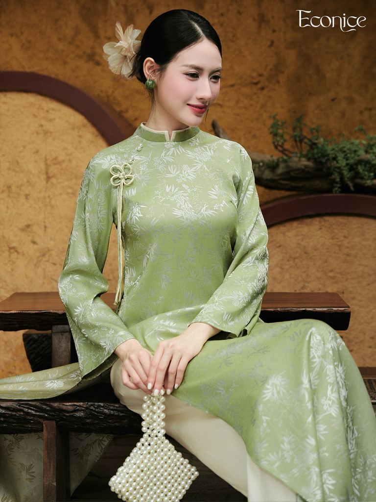 Set áo dài cách tân nữ Econice Đài Yên