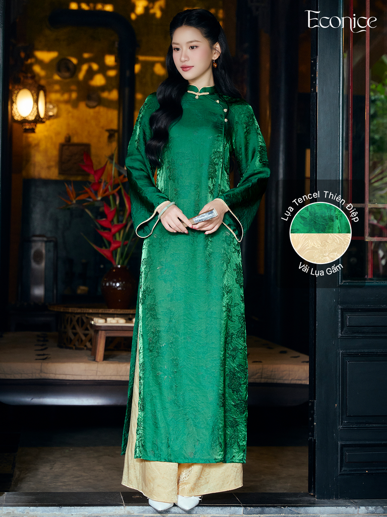 Set áo dài cách tân nữ Econice Mộc Thanh