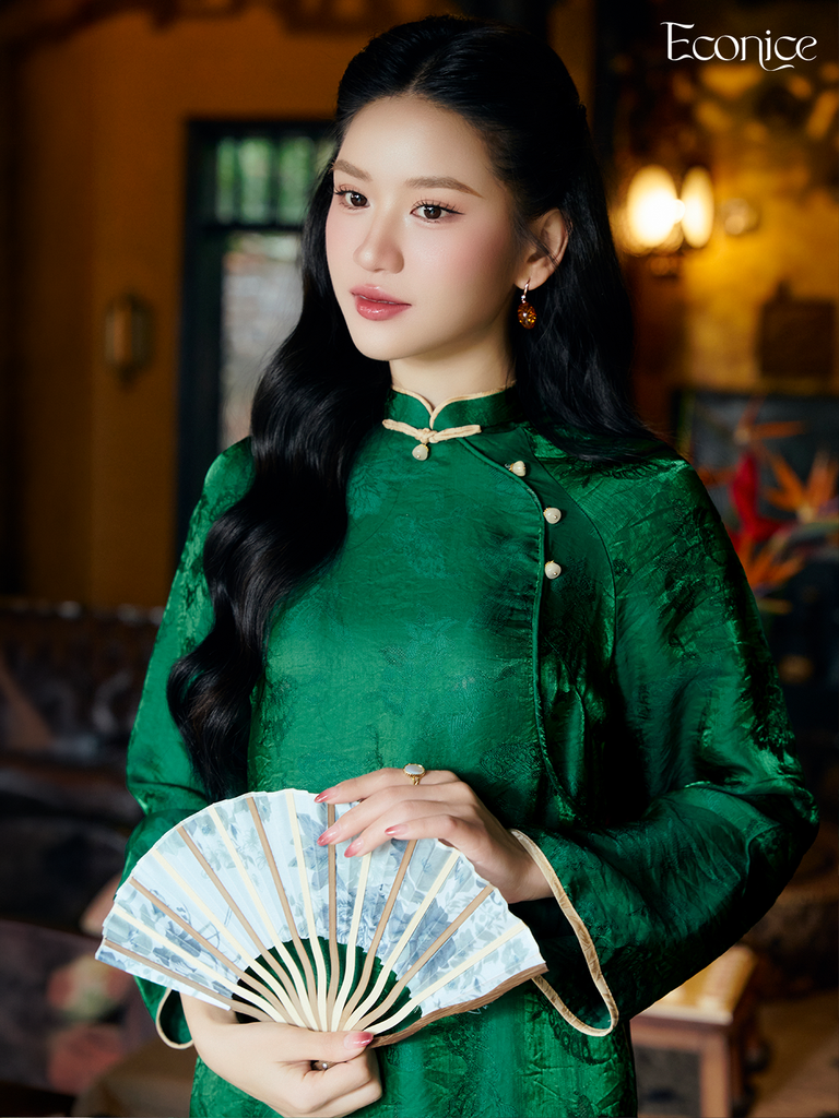 Set áo dài cách tân nữ Econice Mộc Thanh