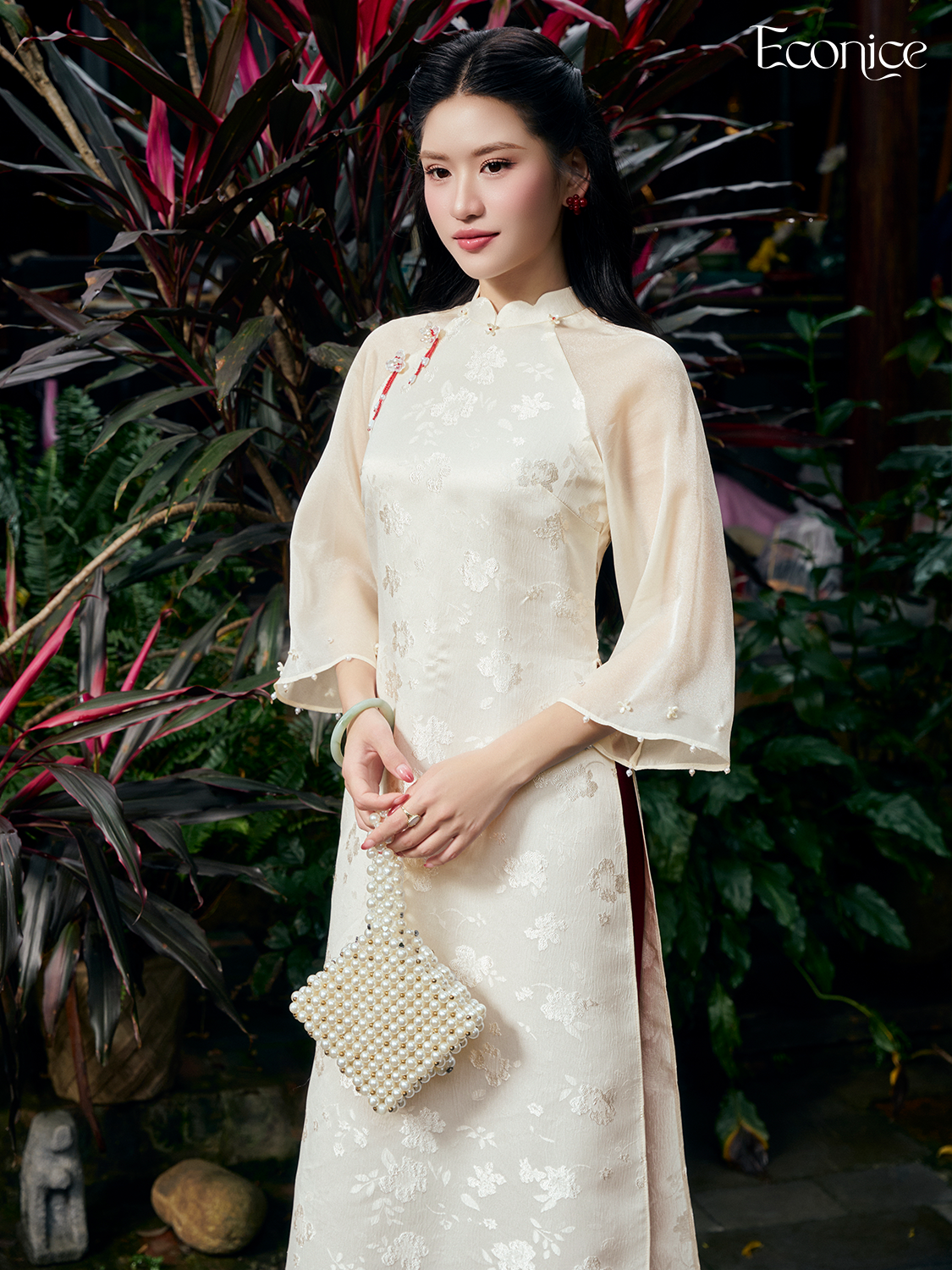 Set áo dài cách tân nữ Econice Hà Tiên