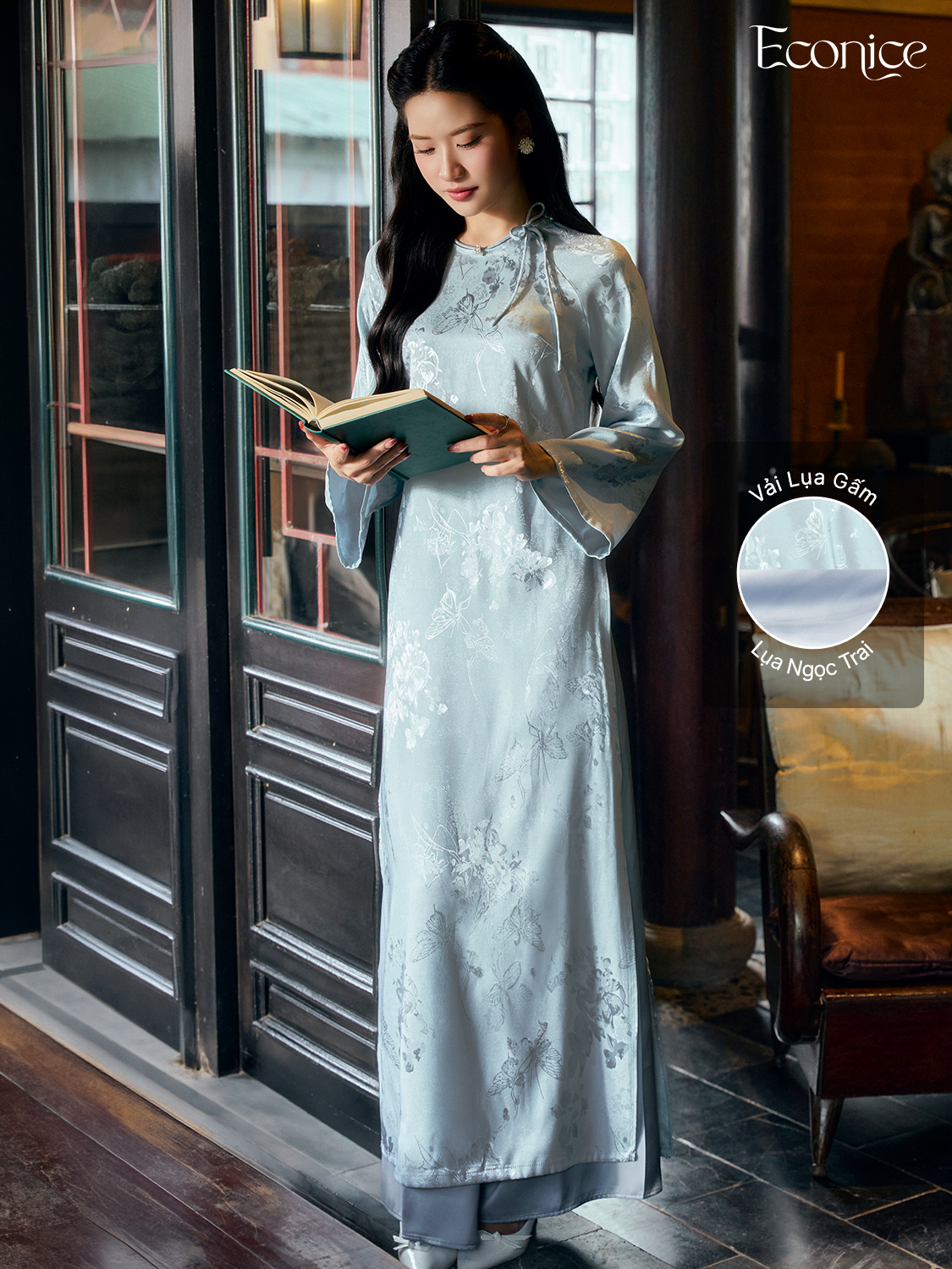 Set áo dài cách tân nữ Econice Thanh Ca