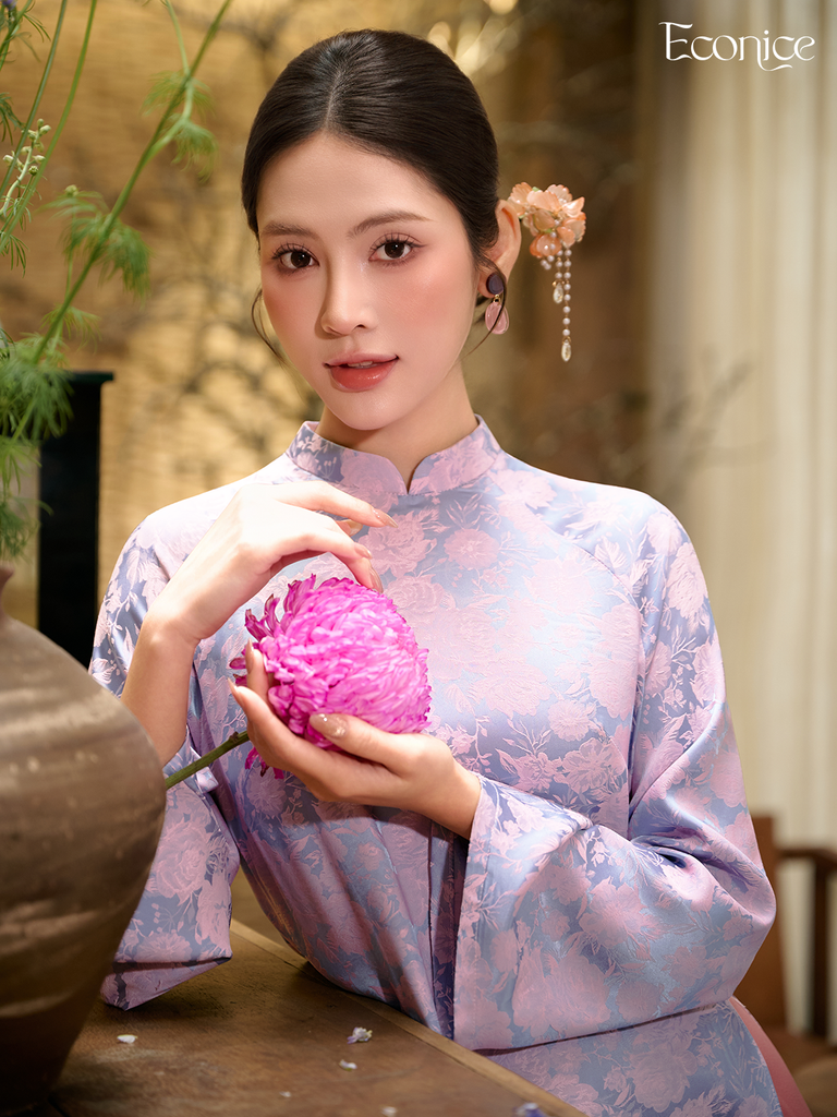 Set áo dài cách tân nữ Econice Trang Vy