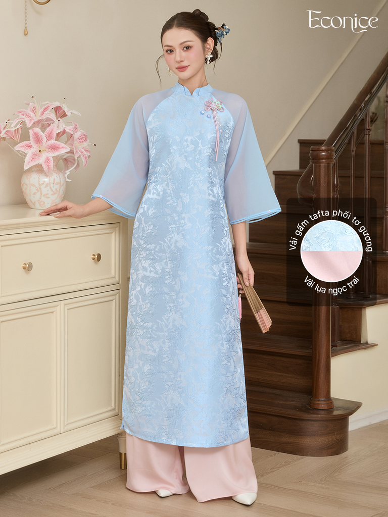 Set áo dài cách tân nữ Econice Lâm Linh