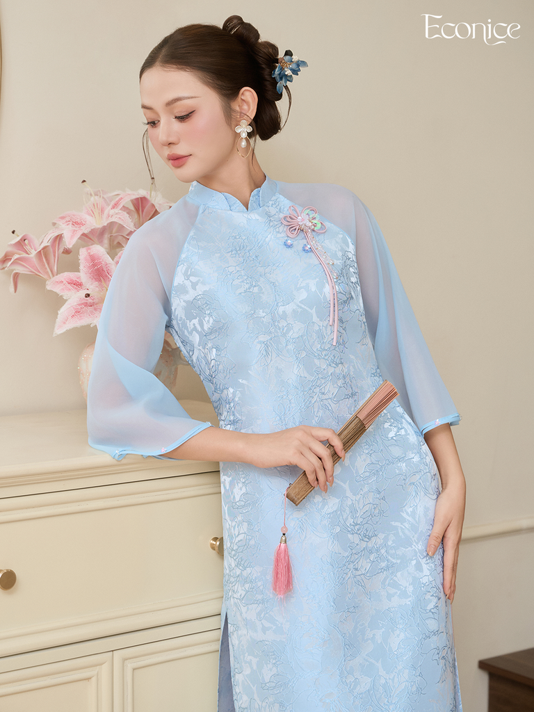 Set áo dài cách tân nữ Econice Lâm Linh