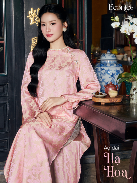 Set áo dài cách tân nữ Econice Hạ Hoa