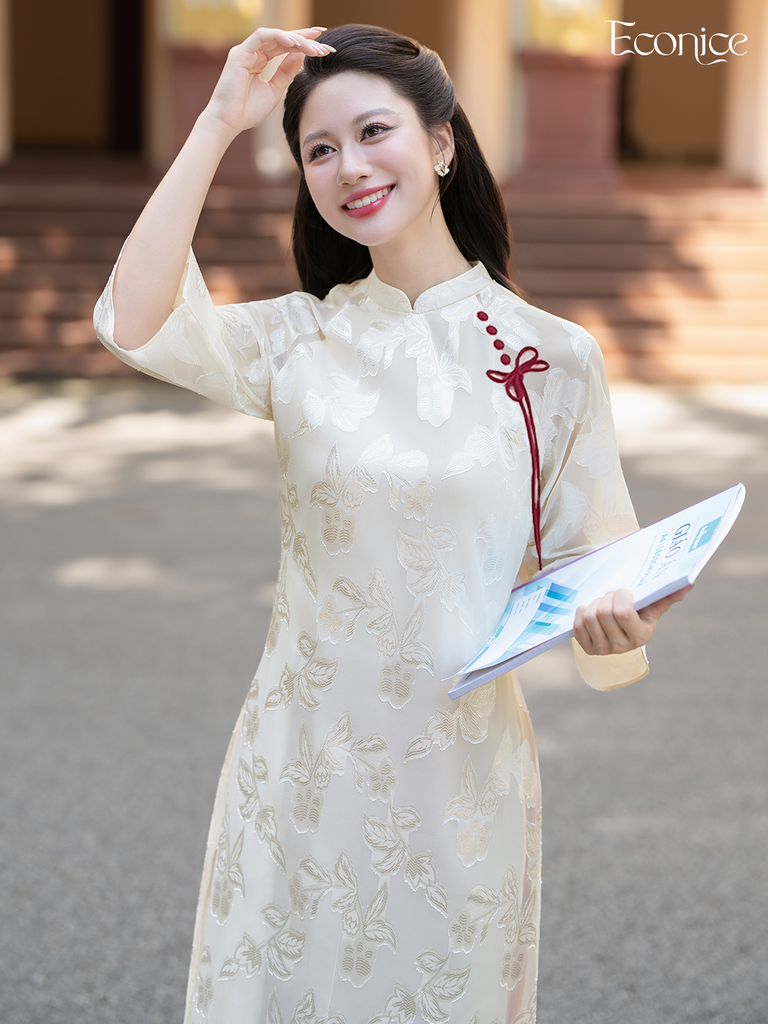 Set áo dài cách tân nữ Econice Huyền Trân