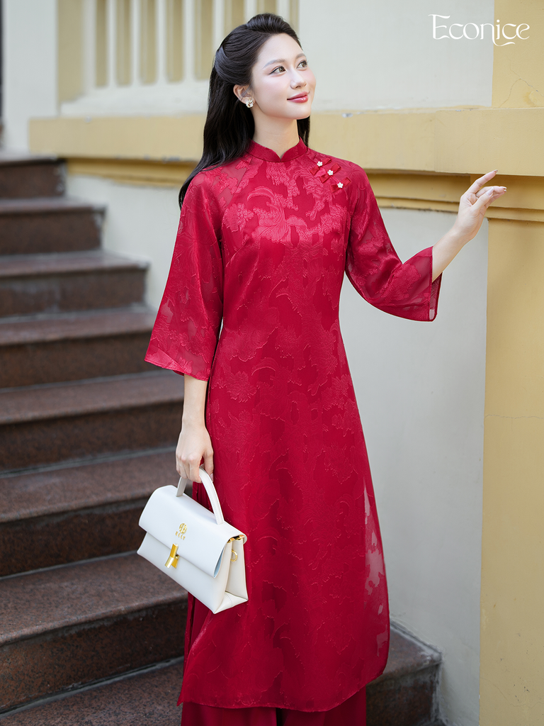 Set áo dài cách tân nữ Econice Phụng Minh