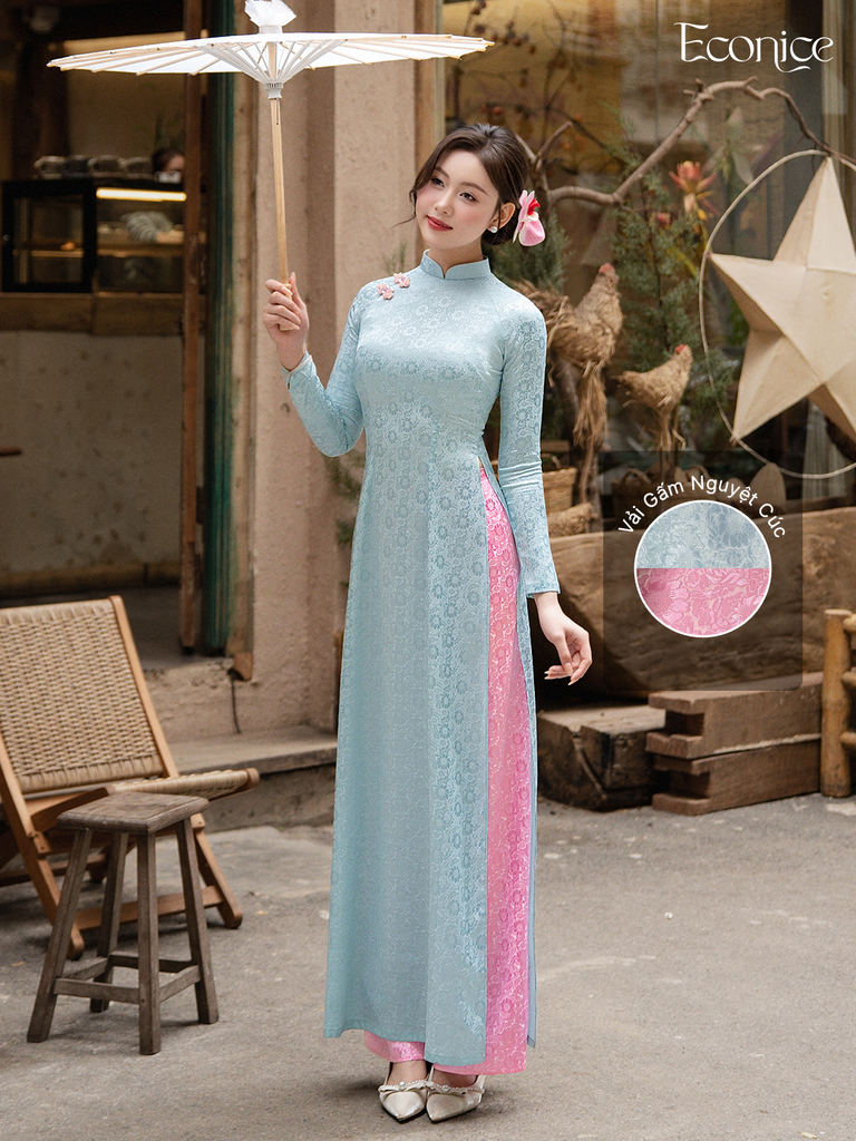 Set áo dài nữ truyền thống Econice Yến Anh