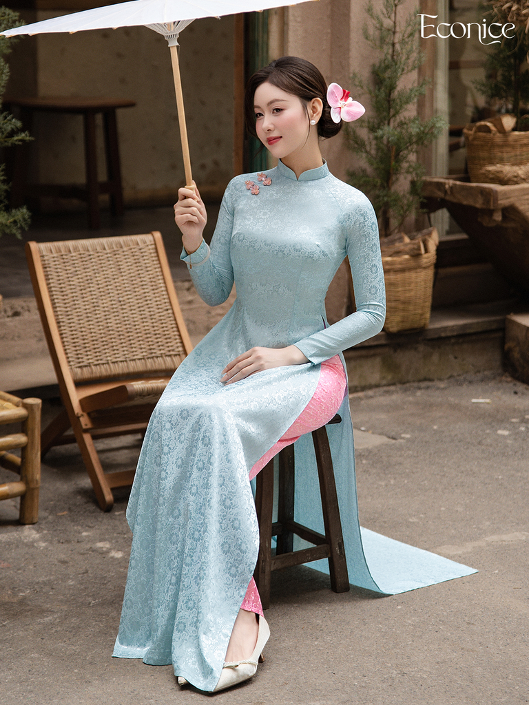 Set áo dài nữ truyền thống Econice Yến Anh
